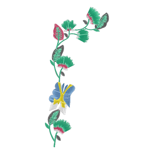 蔓延绽放的花藤