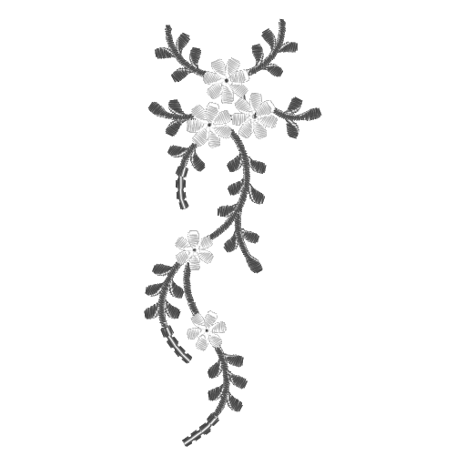 优雅勾花绣