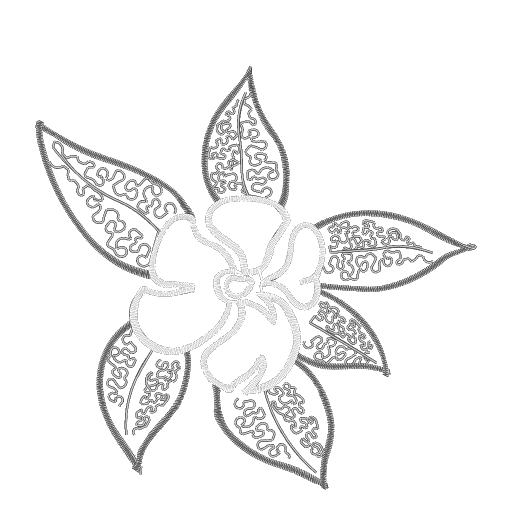 藤蔓小花绣样