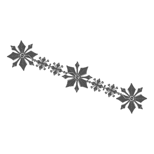 雪花刺绣图案