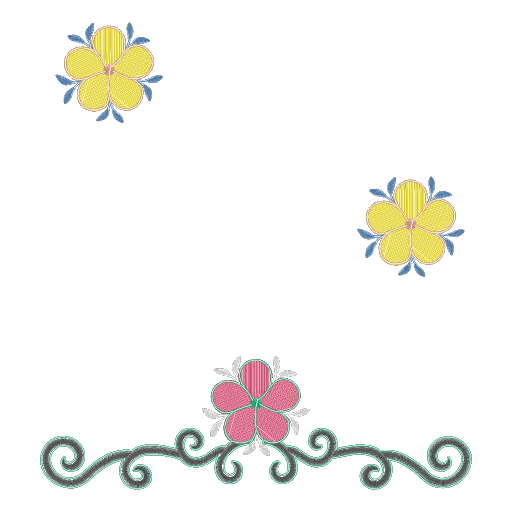 四花绣图