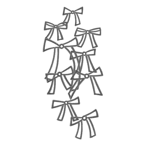 俏皮蝴蝶结刺绣