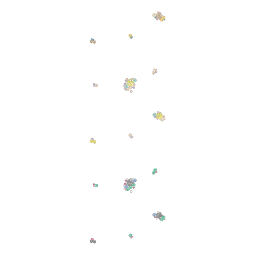 五彩碎花刺绣图
