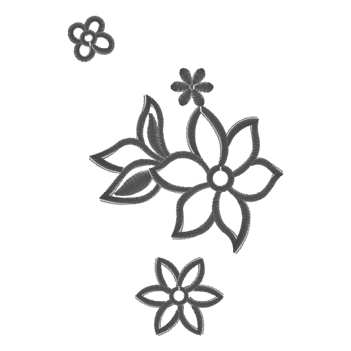 floral embroidery design