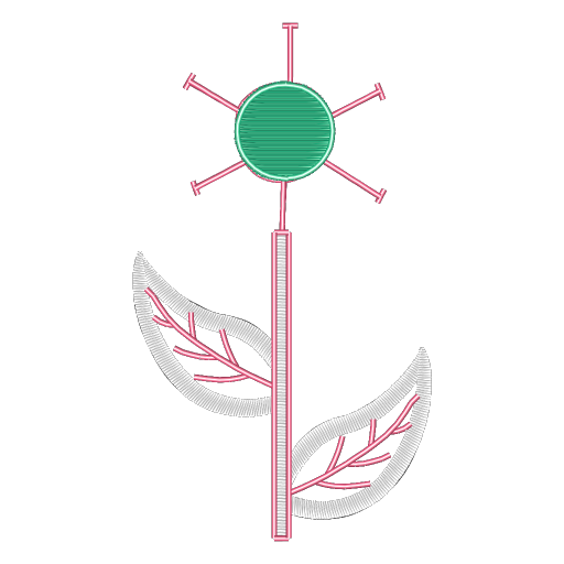 粉绿绣线花朵图