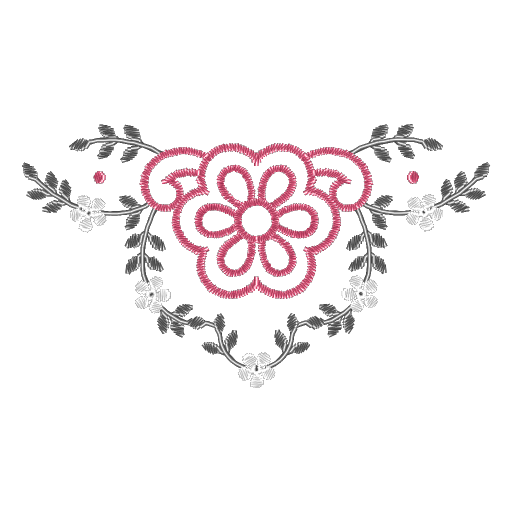 粉花绣枝