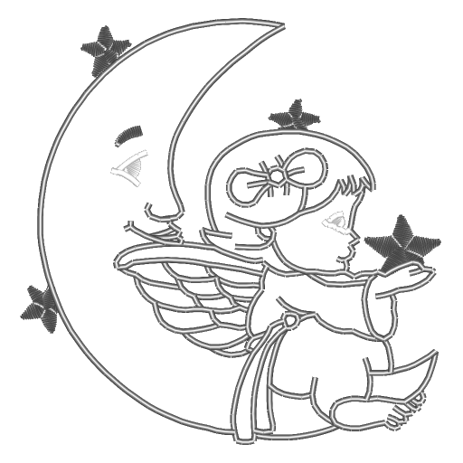 月儿里的天使