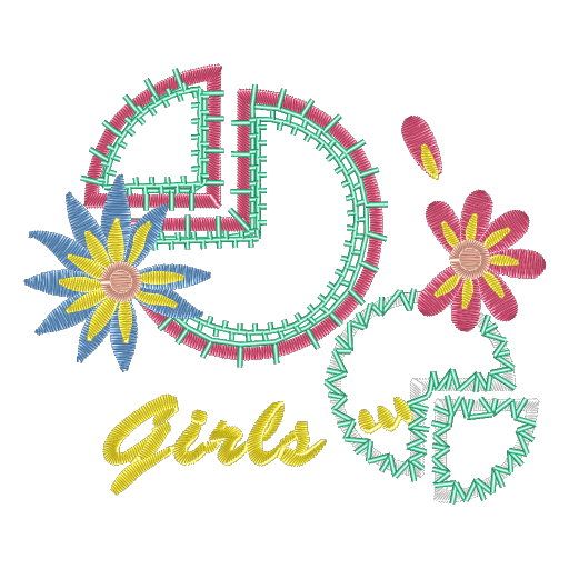Sister Girls刺绣