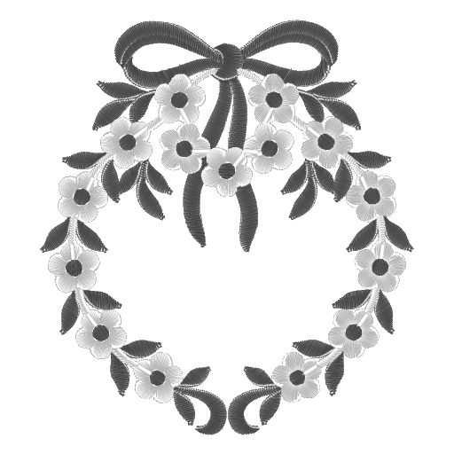 花环刺绣图