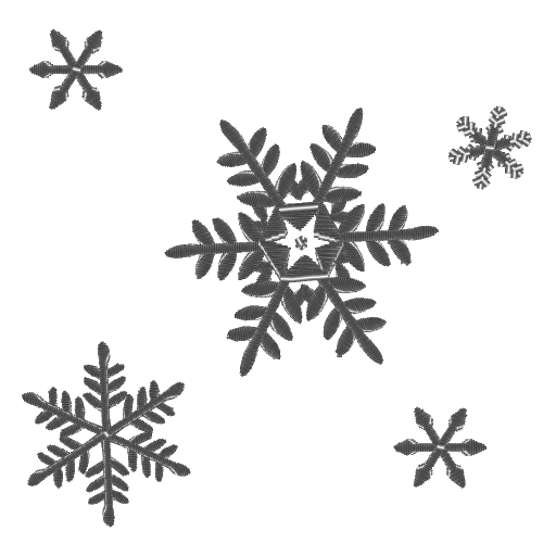 六瓣雪伞绣样