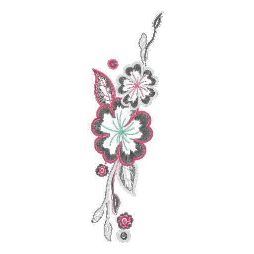 粉墨枝叶花