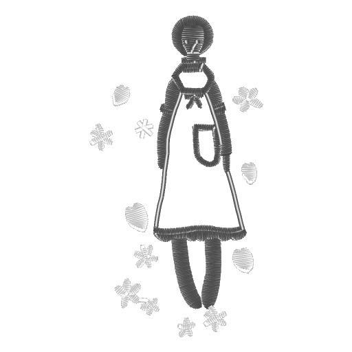 艾莎雪花刺绣