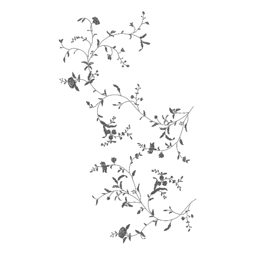藤蔓小花刺绣纹样