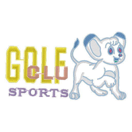卡通狮子sport刺绣