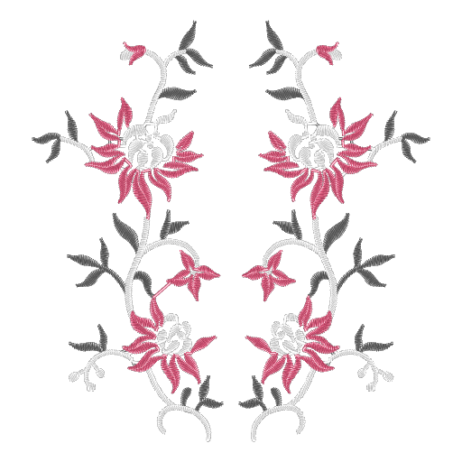 小红花刺绣