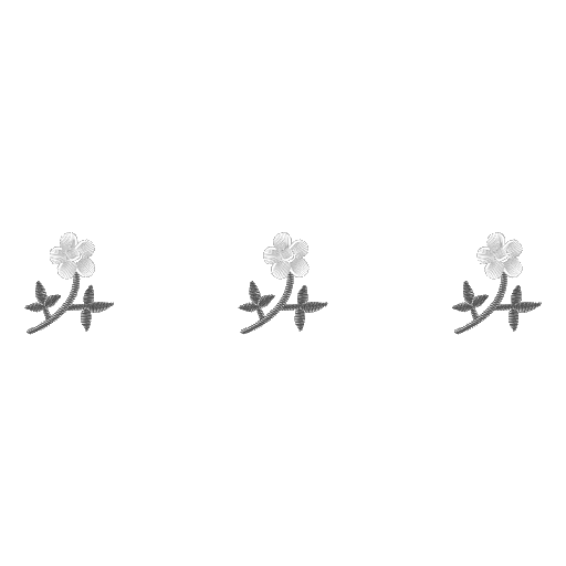 三朵小红花刺绣