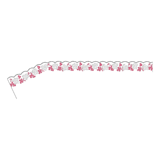粉白碎花绣边