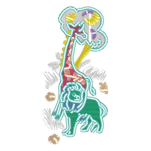 文化艺术麒麟刺绣