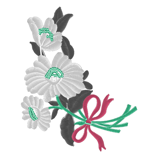 花卉刺绣设计图
