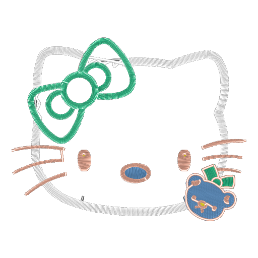 Hello Kitty刺绣