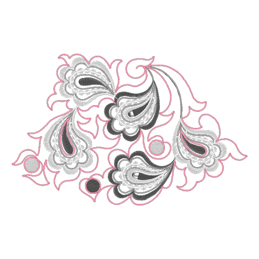 繁花团花图