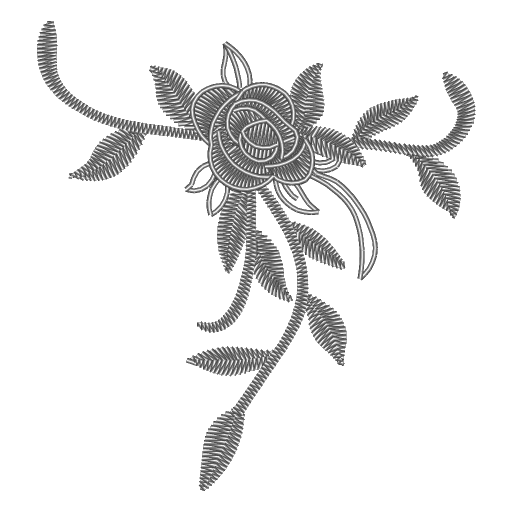 藤花繁花绣图