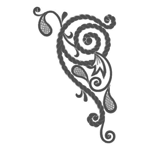 藤蔓 coil 刺绣图