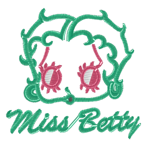 Betty卡通刺绣