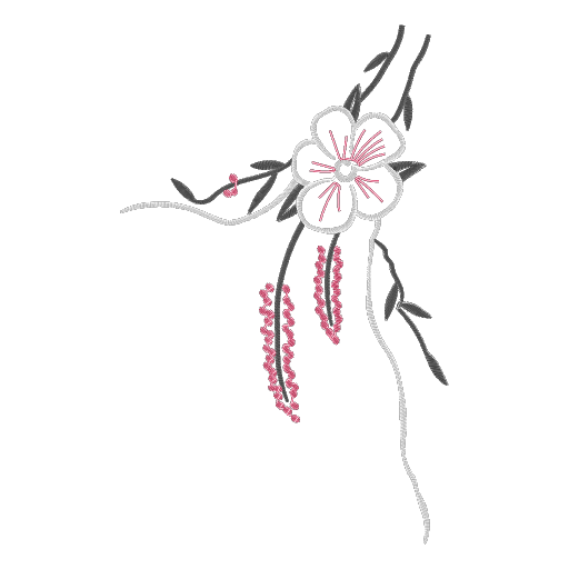 花枝含蕊
