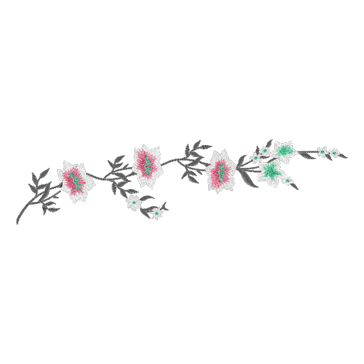 缀绣花枝
