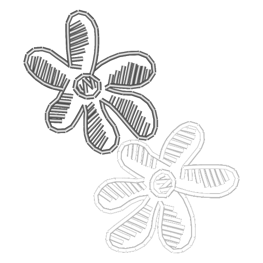 格纹绽放提花