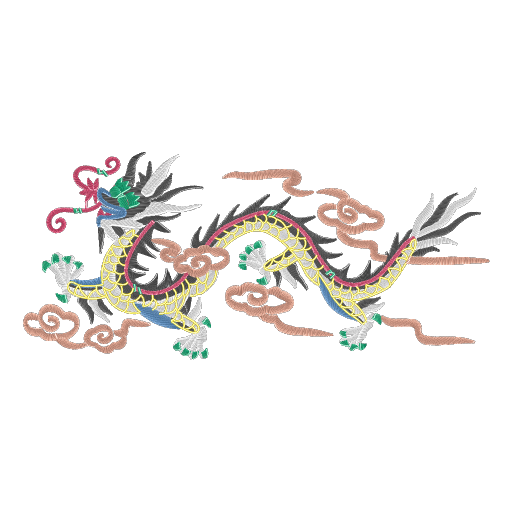 祥云绣金龙