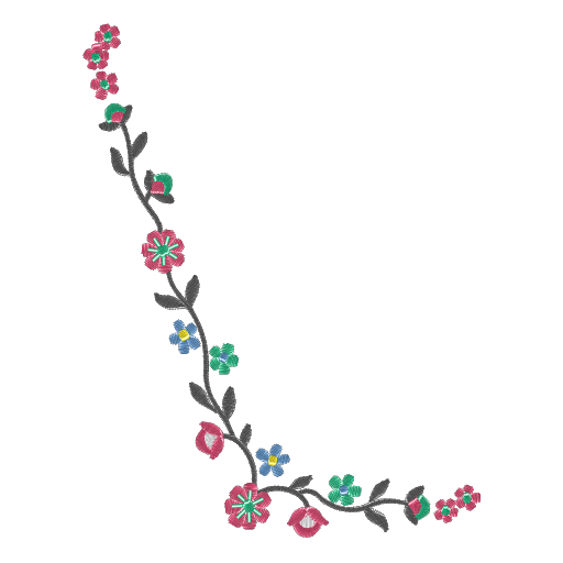 绣痕花开