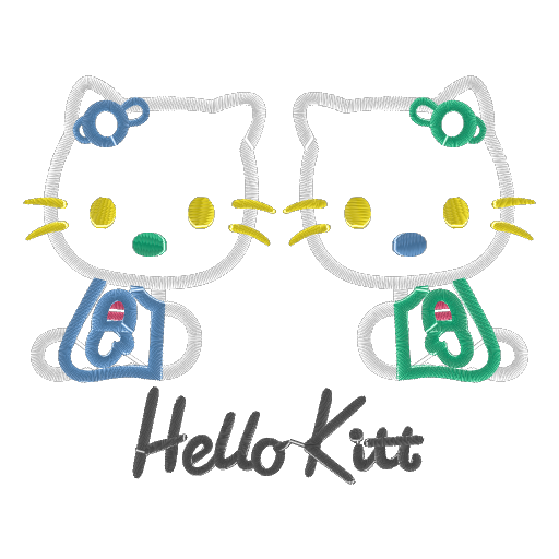 两色刺绣Hello Kit