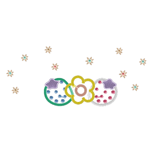 缤纷珠绣花鸟图