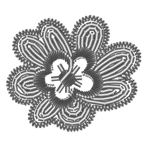 银丝繁花刺绣图